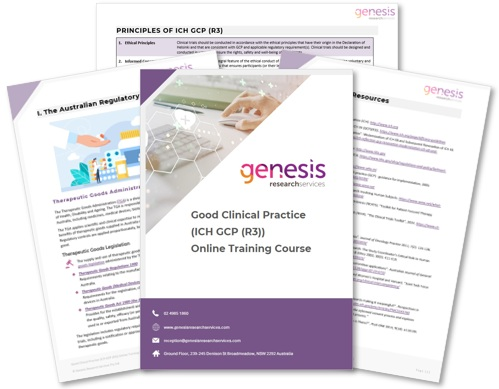 Australian supplementary material added to the Good Clinical Practice (ICH GCP (R3)) Online Training Course by Genesis Research Services