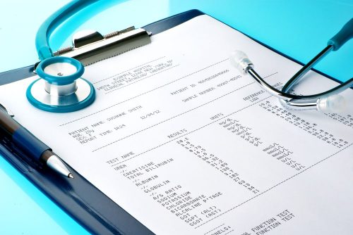 Clinical trial participant individual study results - blood test