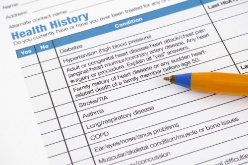 Clinical trial participant health information